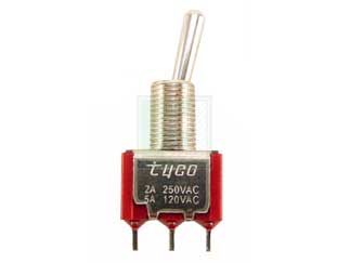 Тумблер TE Connectivity 4-1825136-9, SPDT, 5A, 125VAC, клеммы под провод