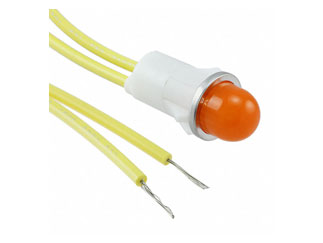 Индикатор 1090A3-12V VCC, Янтарный LED, 12В, для панельного монтажа