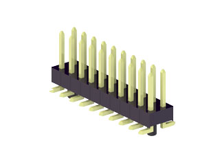 TSHSM-102-D-06-H-V-TR-P-LF Коннектор, 4 контакта, шаг 2.54мм, вертикальный, SMD