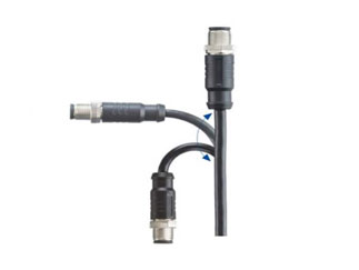 Кабель M12A-05BMMM-SL8N01 Amphenol LTW, 5 контактов, 1м