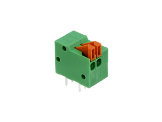 Клеммная колодка 1-2834016-2 TE Connectivity, 2 контакта, шаг 2.54мм, безвинтовая