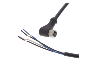 Кабель Altech CBF12-R43N0-02BPVC, M12, 3 контакта, 2м