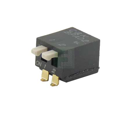 BPA02SB C&K DIP-переключатель, 2 позиции, SPST, SMD