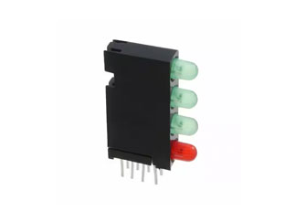 568-0202-805F Dialight Светодиодный Индикатор, 4 LED, Зеленый/Красный/Желтый, Выводной