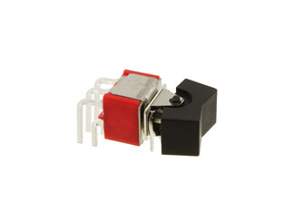 300DP3J1BLKM6QE Миниатюрный кулисный переключатель DPDT, 5A, On-Off-On
