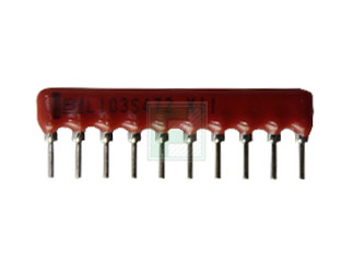 Резисторная сборка L103S472LF 4.7 кОм, SIP-10, ±2%