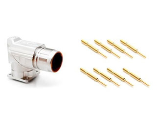 MB5RJN0801-KIT Разъем M23, 90°, 8 контактов, штырьковый, комплект