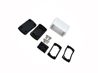 EXN-23350-SV Корпус алюминиевый IP66, 49x68.7x35.2мм, Черный/Серебристый