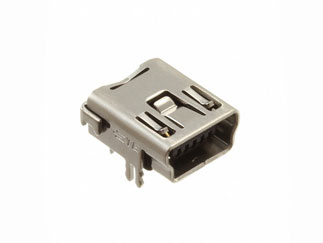 2172034-1 TE Connectivity Разъем Mini USB 2.0 Type B, 5 pin, 0.8мм, для пайки