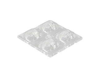 C13300_STRADA-2X2-T2 Линза LEDiL, 4 LED, 50x50x7.7мм, асимметричная