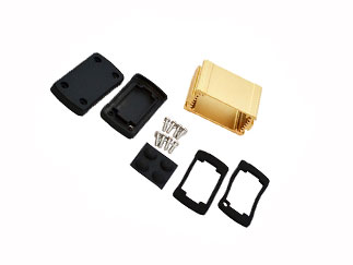 EXN-23350-GD Bud Industries - Алюминиевый корпус IP66, Черный/Золотой
