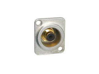 ACJD-BLK Amphenol RCA разъем, D-Shell, Panel Mount, черный