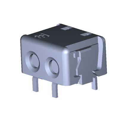 Разъем 1-2106751-2 TE Connectivity, 2 контакта, шаг 4мм, монтаж на панель