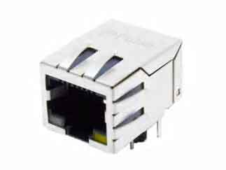 JXKM-0004NL Pulse Electronics Разъем RJ-45, 1 порт, угловой, экранированный