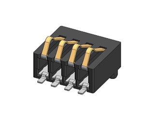 Разъем KYOCERA AVX 009155004021016, 4 контакта, шаг 1.27мм, вертикальный, SMD